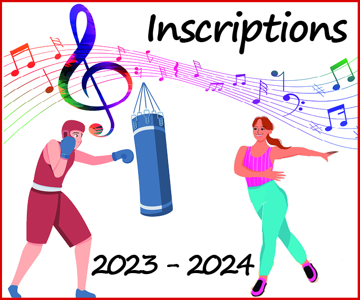 Musique - Gym - Boxe inscription 2023