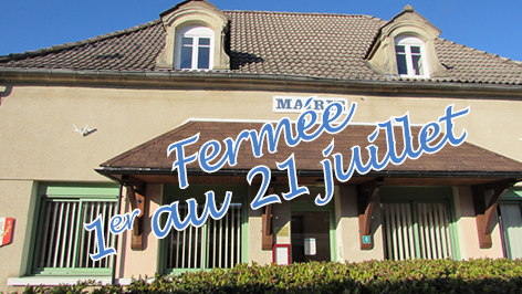 Mairie avec date de fermeture